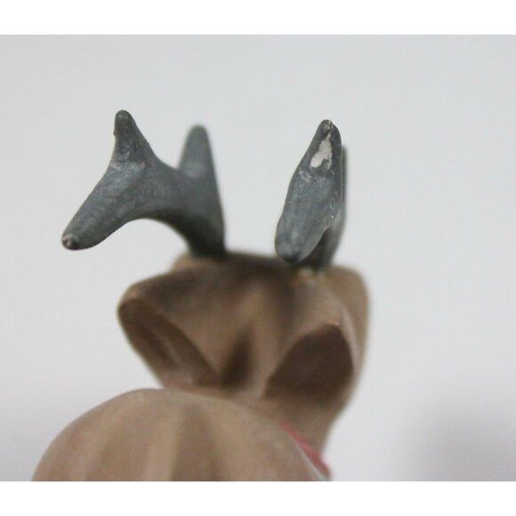 Hallmark KS Folk Art Reindeer Ornament 1991 Hand-Carved Wood & Brass - Picture 7 of 7